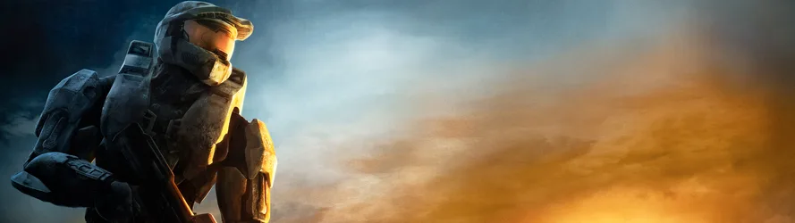 Master Chief in Golden Light Halo 3 - free wallpaper 3840×1080
