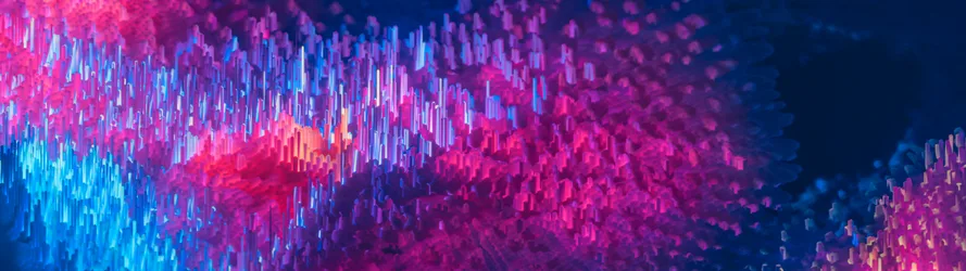 Digital Soundwave Abstract 3D Landscape - free abstract wallpaper 3840×1080