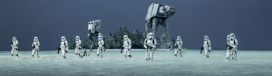 Star Wars Rogue One Imperial Forces On The Beach - free movies & tv wallpaper 3840×1080