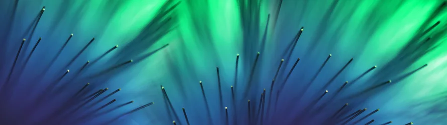 Digital Light Fibers with Aurora Glow - free wallpaper 5120×1440