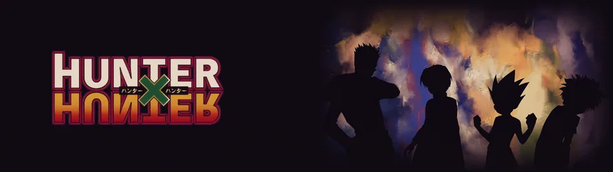 Killua, Gon, Leorio and Kurapika from Hunter x Hunter - free anime wallpaper 3840×1080