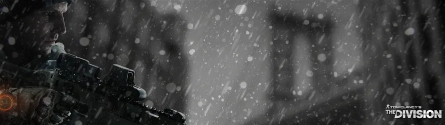 The Division Agent in Snow Storm - free gaming wallpaper 3840×1080