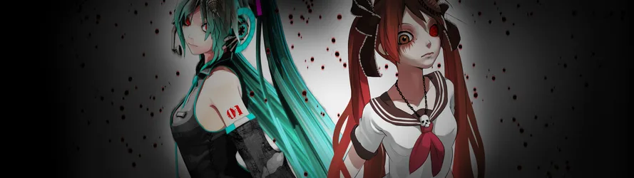 Hatsune Miku Vocaloid Dual Monitor Wallpaper - free anime wallpaper 3840×1080