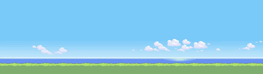 Pokémon Pixel Art Peaceful Meadow - free wallpaper 3840×1080