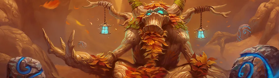 World of Warcraft Druid Guardian in Golden Realm - free gaming wallpaper 3840×1080