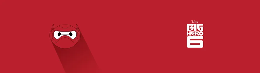 Baymax Big Hero 6 Red Minimalist Portrait - free movies & tv wallpaper 3840×1080