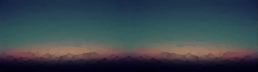 Minimalist Mountain Range at Dawn - free wallpaper 3840×1080