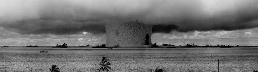 Bikini Atoll Nuclear Test Historical Archive - free photography wallpaper 3840×1080