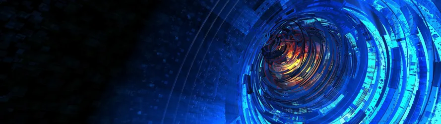Digital Vortex Through Futuristic Technology - free technology wallpaper 3840×1080