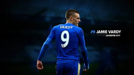 Jamie Vardy Leicester City Football Player Portrait - free sports wallpaper 1920×1080