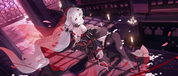 Theresa Apocalypse in Candlelit Elegance - free wallpaper 5040×2160