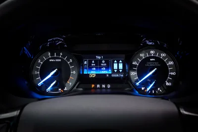 Modern Car Dashboard with Blue Illuminated Gauges - free cars & vehicles wallpaper 4096×2731