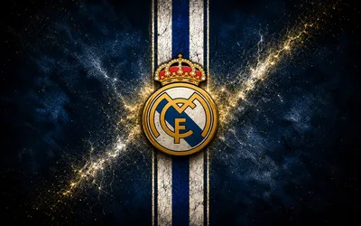 Real Madrid Club Crest with Cosmic Background - free wallpaper 3840×2400