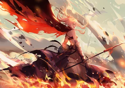 Mordred of Fate/Grand Order in Crimson Flames - free wallpaper 1920×1358