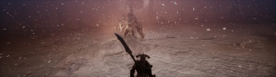 Khazan The First Berserker Facing A Horned Warrior - free gaming wallpaper 5120×1440