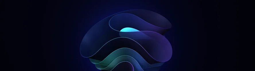Windows 11 Abstract Digital Art in Blue and Purple - free abstract wallpaper 5120×1440