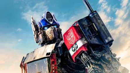 Transformers Optimus Prime Robot Statue Against Blue Sky - free movies & tv wallpaper 5120×2880