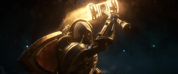 World of Warcraft Undead Paladin With Glowing Hammer - free wallpaper 3840×1600