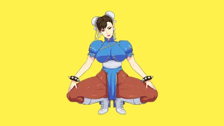 Chun-Li from Street Fighter in Classic Blue Cheongsam - free gaming wallpaper 5120×2880
