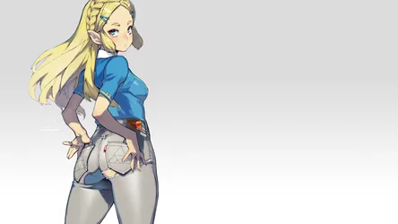 Zelda of The Legend of Zelda Breath of the Wild Standing - free anime wallpaper 2560×1440