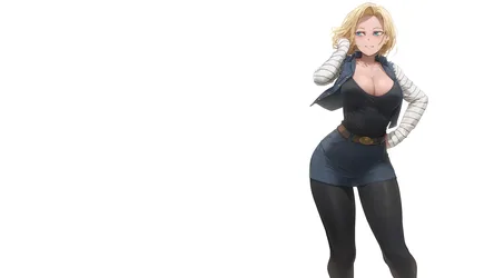 Android 18 from Dragon Ball Z in Casual Outfit - free wallpaper 1920×1080
