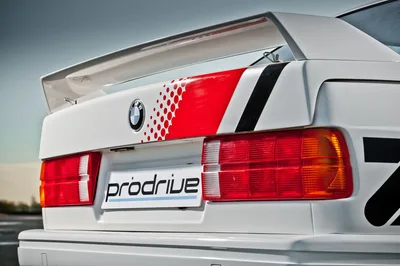 White BMW ProDrive Racing Car Rear Detail - free wallpaper 1920×1278