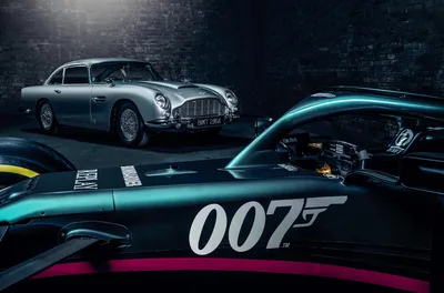 Classic Aston Martin DB5 With Modern 007 Concept Car - free cars & vehicles wallpaper 5300×3500