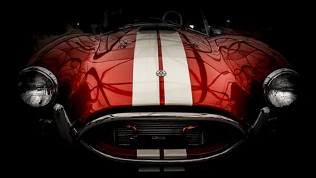 Classic Red Convertible Sports Car with White Stripes - free cars & vehicles wallpaper 2048×1152