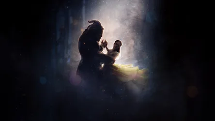 Belle Dancing in the Enchanted Castle - free wallpaper 7680×4320