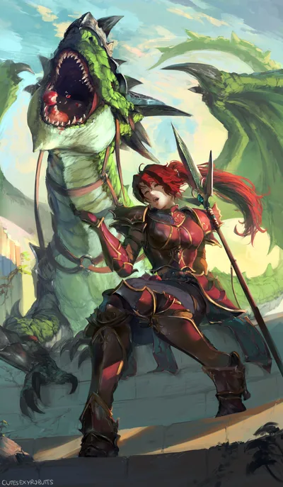 Jill Dragon Rider of Fire Emblem - free wallpaper 4000×6868