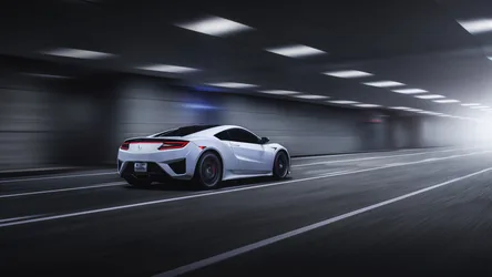 Acura NSX High-Speed Motion Through Modern Tunnel - free wallpaper 3840×2160