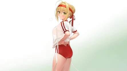 Nero Claudius of Fate/Grand Order in Athletic Wear - free anime wallpaper 2560×1440