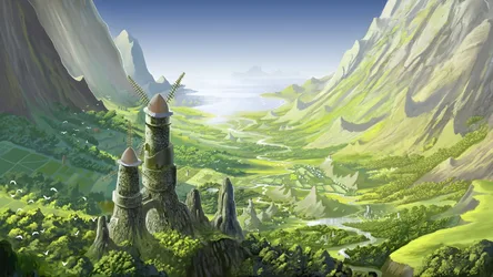 Nausicaa of the Valley of the Wind Fantasy Kingdom - free wallpaper 3840×2160