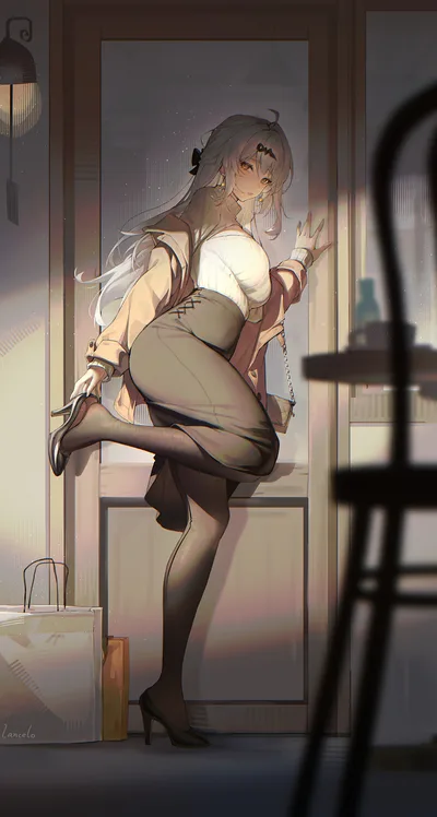 Yi Xuan from Zenless Zone Zero in Brown Jacket - free wallpaper 1964×3671