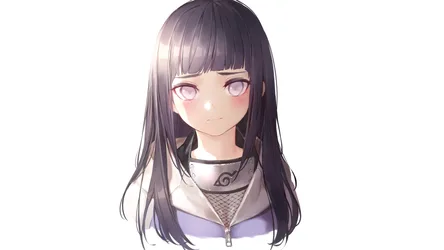 Naruto Hinata Portrait - Anime Girl with Purple Eyes and Dark Hair - free anime wallpaper 1920×1080