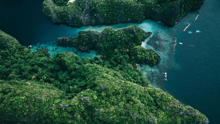 Tropical Paradise El Nido Philippine Islands Aerial View - free landscapes wallpaper 3840×2160
