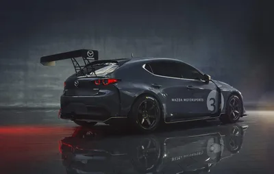 Mazda TCR Race Car with Aggressive Aerodynamics in Studio Setting - free cars & vehicles wallpaper 4000×2533