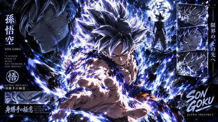 Son Goku Ultra Instinct Power Unleashed - free wallpaper 1672×941