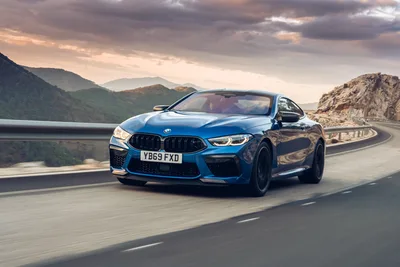 BMW M8 Competition Coupe on Mountain Highway - free wallpaper 5801×3867