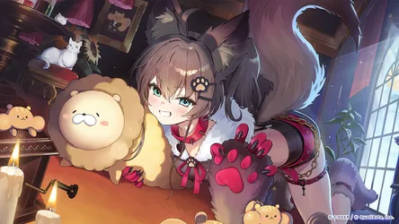 Natsuiro Matsuri of Hololive in Halloween Costume - free anime wallpaper 1920×1080