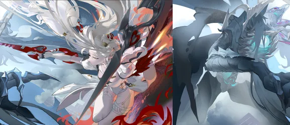 Phoenix Raffaella of Zenless Zone Zero in Flight - free anime wallpaper 5771×2500
