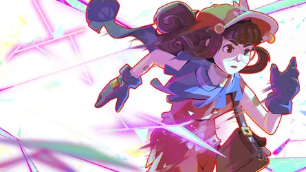 Zoe from Haste Running Through Shards of Light - free gaming wallpaper 7466×4200
