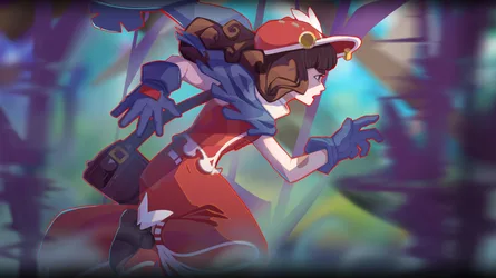 Zoe Running Through the Forest in Haste Broken Worlds - free gaming wallpaper 3733×2100
