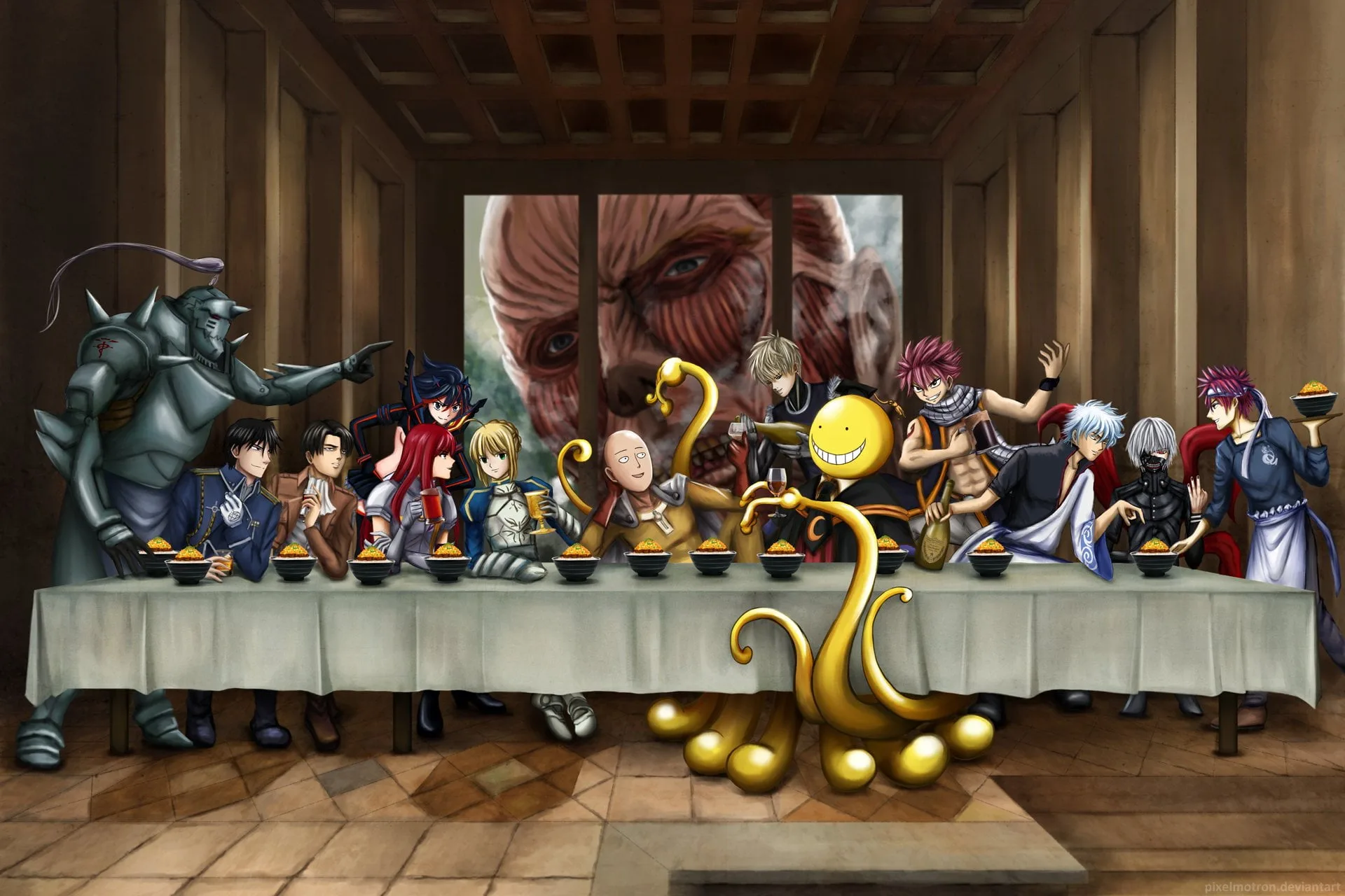 Anime Icons Share The Last Supper