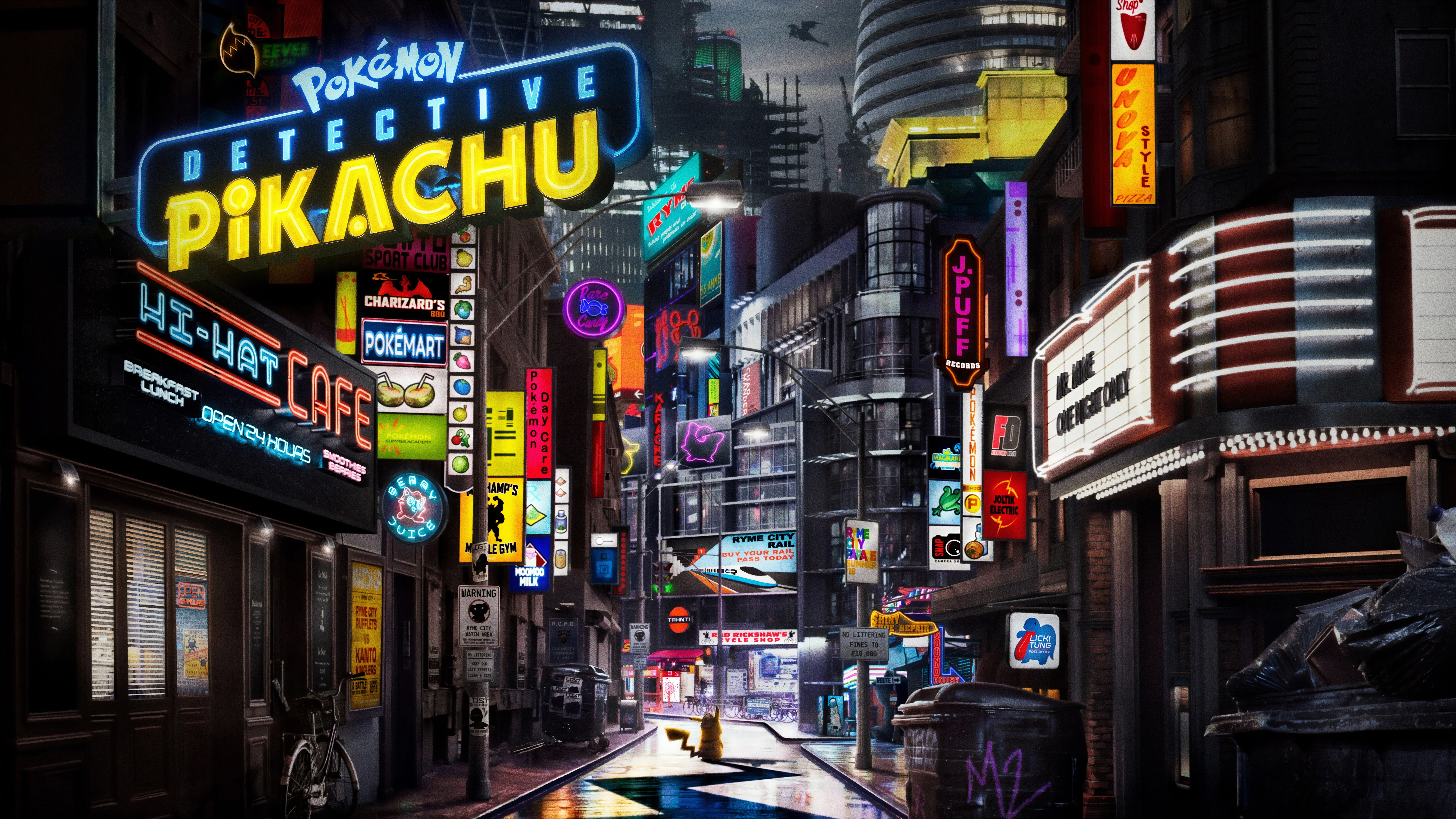 Detective Pikachu 4K Ultra HD Wallpaper