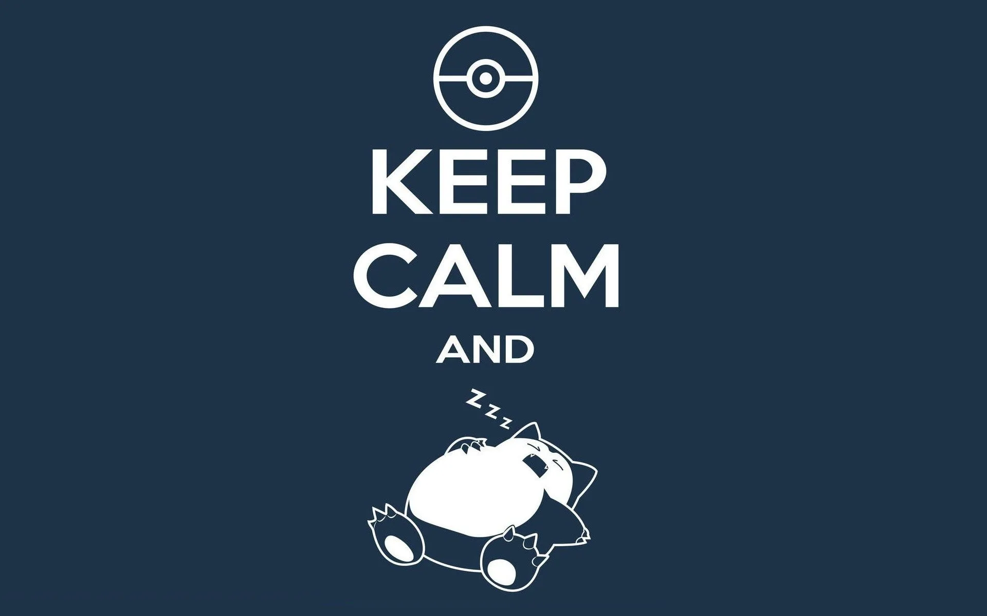 Snorlax Keep Calm Communication