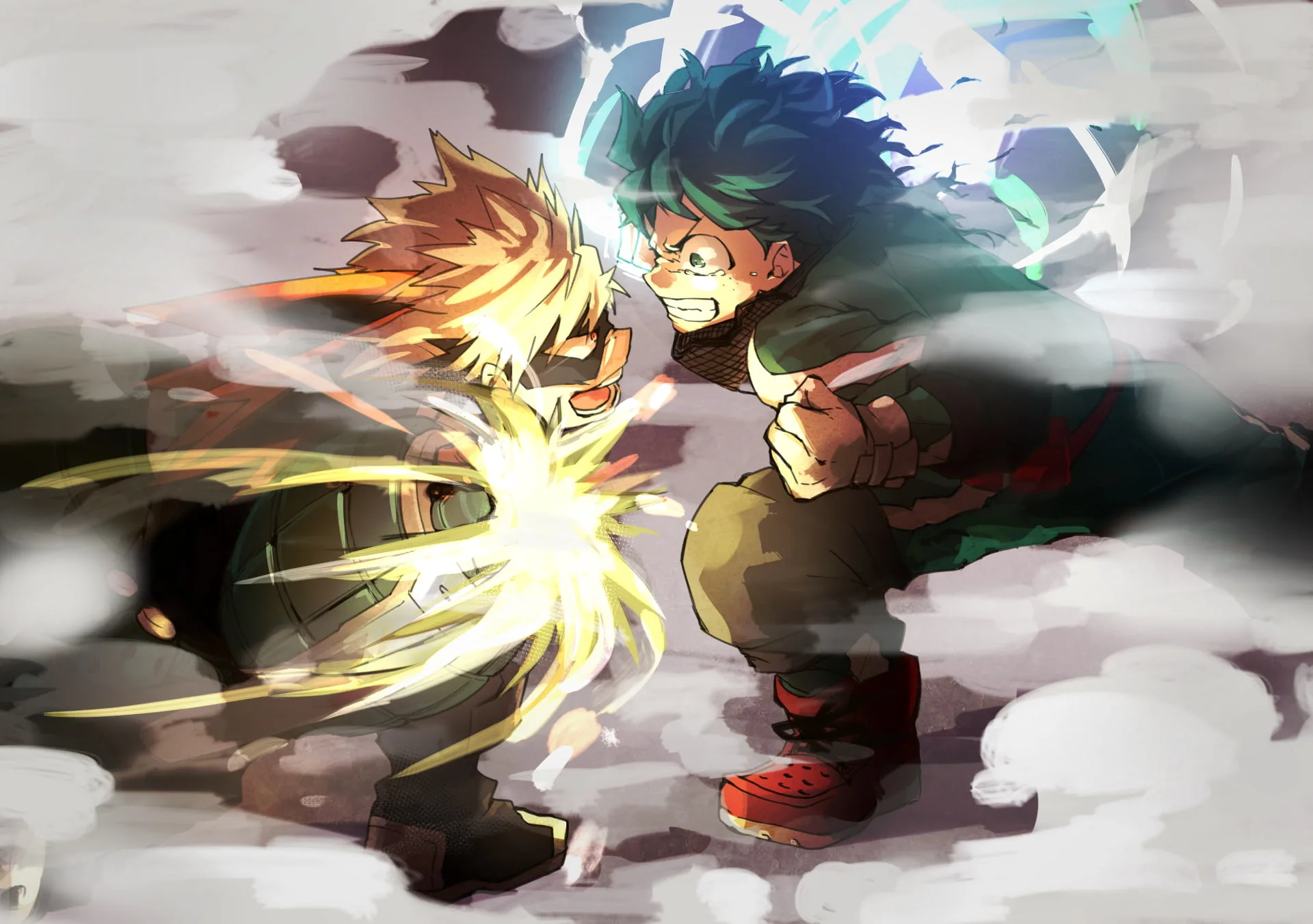 Midoriya vs Bakugou - Epic Hero Battle