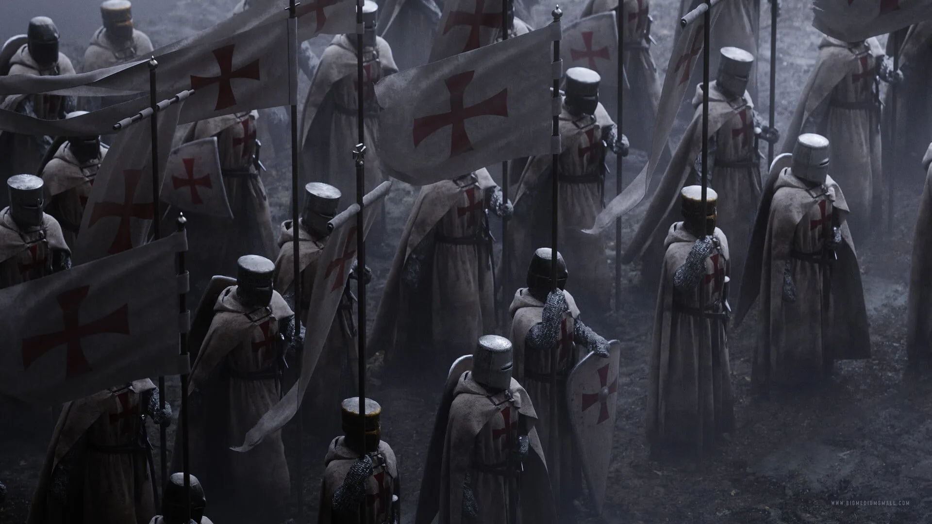 Medieval Crusader Knight Digital Art