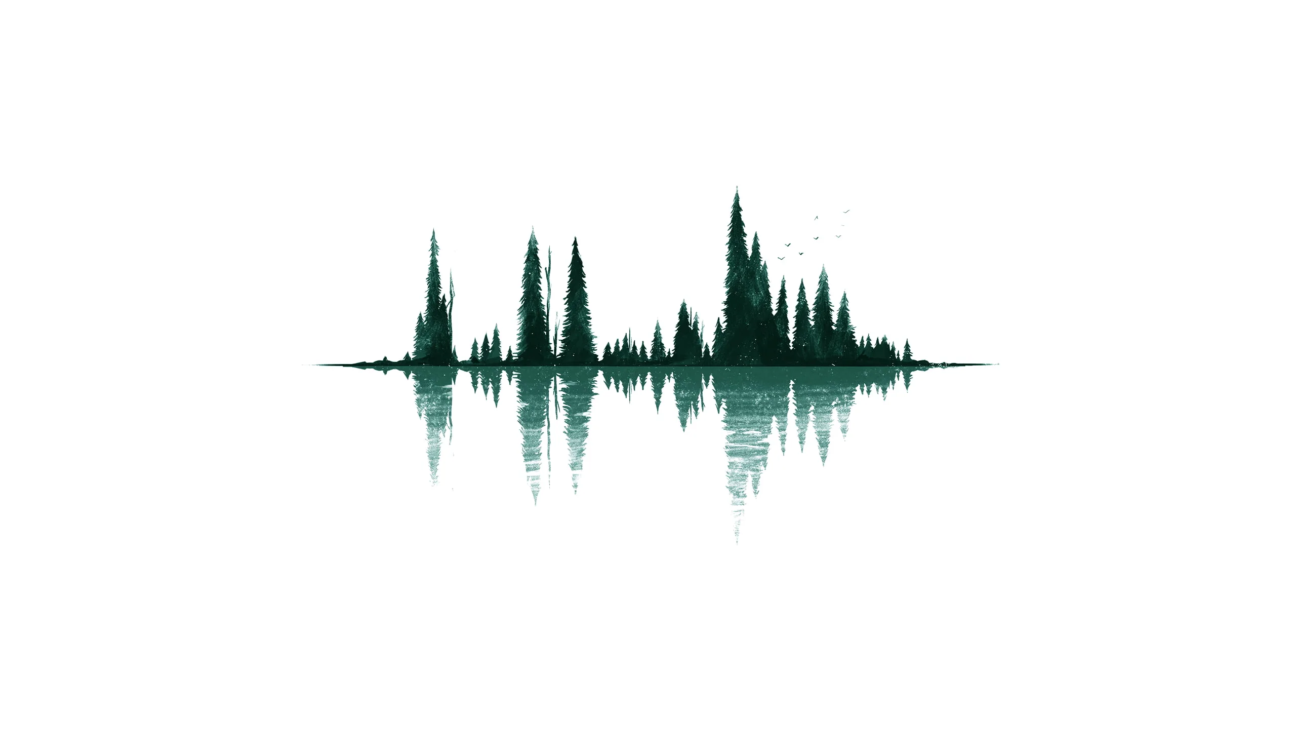 Forest Reflection in Silence