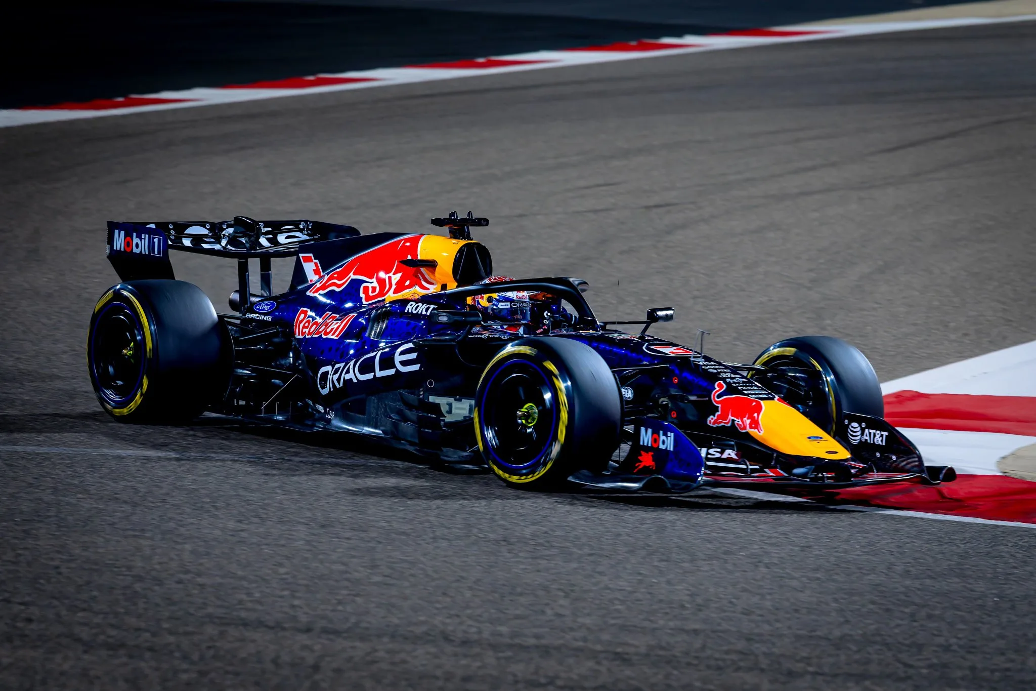 Red Bull F1 Machine in Full Flight